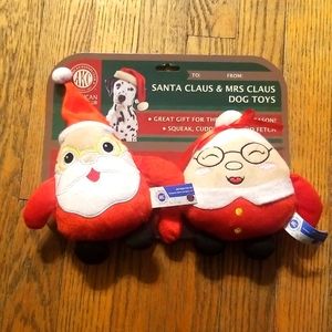 Santa & Mrs. Claus Dog Toys